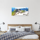 Paden in de Zwitserse Alpen Canvas Afdruk (Insitu (Slaapkamer))