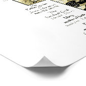 Paden naar God door geloof gele afbeeldingen Poster (Hoek)