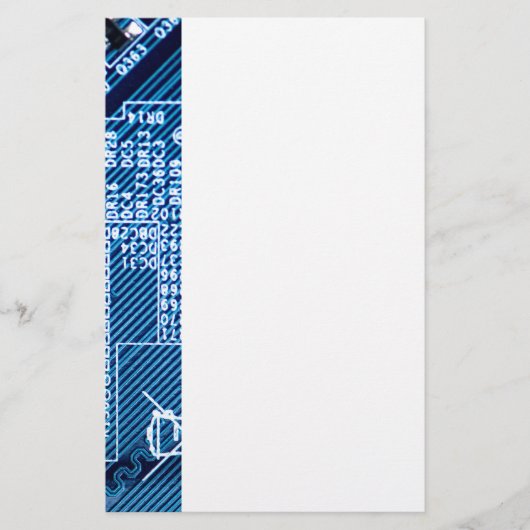 Paden op een computerbord briefpapier (Voorkant)
