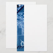 Paden op een computerbord briefpapier (Voorkant / Achterkant)