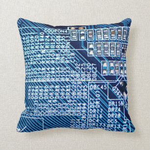 Paden op een computerbord kussen