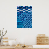 Paden op een computerbord poster (Keuken)