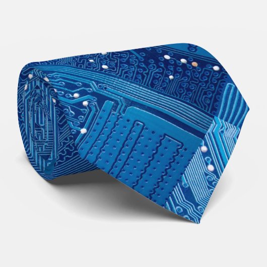 Paden op een computerbord stropdas (Opgerold)