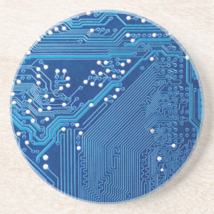 Paden op een computerbord zandsteen onderzetter