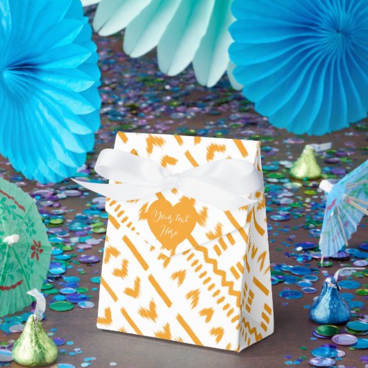 Paden van Sun Mudcloth Afrikaanse patroon Bedankdoosjes (Feest)