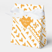 Paden van Sun Mudcloth Afrikaanse patroon Bedankdoosjes (Voorkant Zijde)