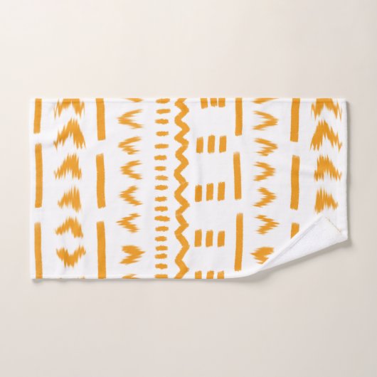 Paden van Sun Mudcloth Afrikaanse patroon in wit Bad Handdoek (Handdoek)