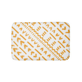 Paden van Sun Mudcloth Afrikaanse patroon in wit Badmat