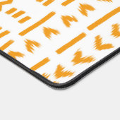 Paden van Sun Mudcloth Afrikaanse patroon in wit Bureaumat (Hoek)