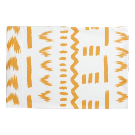 Paden van Sun Mudcloth Afrikaanse patroon in wit Kussensloop (Achterkant)