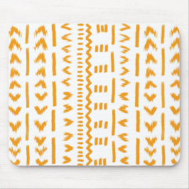 Paden van Sun Mudcloth Afrikaanse patroon in wit Muismat