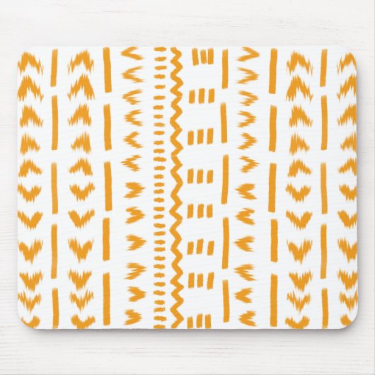 Paden van Sun Mudcloth Afrikaanse patroon in wit Muismat (Voorkant)