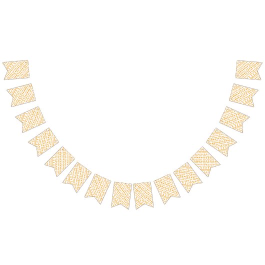 Paden van Sun Mudcloth Afrikaanse patroon in wit Vlaggetjes (Alle)