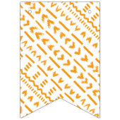 Paden van Sun Mudcloth Afrikaanse patroon in wit Vlaggetjes (Eerste vlag)