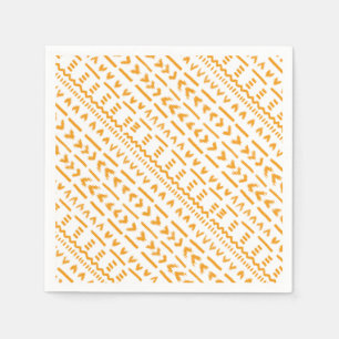 Paden van Sun Mudcloth Afrikaanse patroon Servet