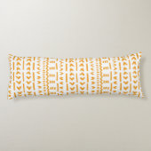 Paden van zon modderdoek Afrikaanse patroon in tur Lichaamskussen (Achterkant)