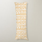 Paden van zon modderdoek Afrikaanse patroon in tur Lichaamskussen (Voorkant Verticaal)