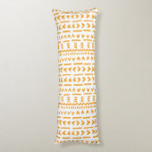 Paden van zon modderdoek Afrikaanse patroon in tur Lichaamskussen (Achterkant (Verticaal))