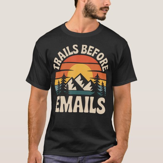 Paden Voor Emails Grappig T-shirt (Voorkant)