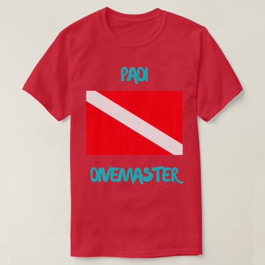 Padi Divemaster voor scuba-duikovers T-shirt (Design voorkant)