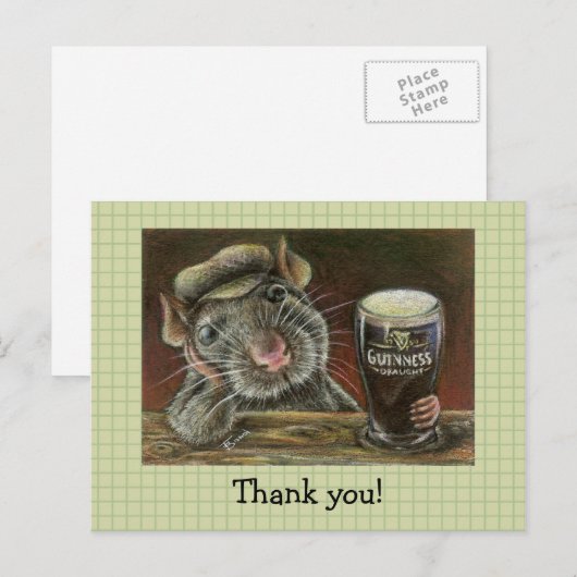 Padie de rat briefkaart (Voorkant / Achterkant)