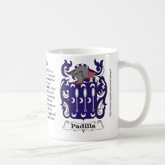 Padilla Family Coat of Arms mok (Rechts)