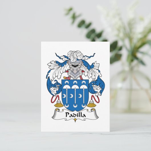 Padilla Family Crest Briefkaart (Staand voorkant)