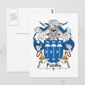 Padilla Family Crest Briefkaart (Voorkant / Achterkant)