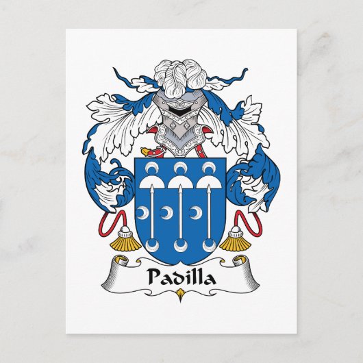 Padilla Family Crest Briefkaart (Voorkant)