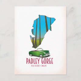 Padley Gorge-top in england Briefkaart