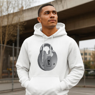 Padlock Beveiliging Heren Hoodie
