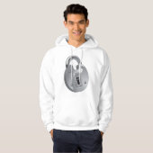 Padlock Beveiliging Heren Hoodie (Voorkant volledig)