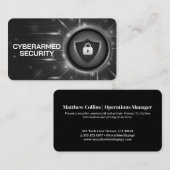 Padlock Cyber Tech Achtergrond Visitekaartje (Voorkant / Achterkant)