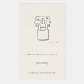 Padlock Ex Libris Bookplate -Library Label 