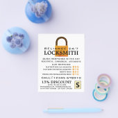  padlock, Locksmith Adverteren flyer (Enkel)