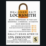 padlock, Locksmith Adverteren flyer<br><div class="desc">slot,  Locksmith Adverteren brochures door de Visitekaartje.</div>
