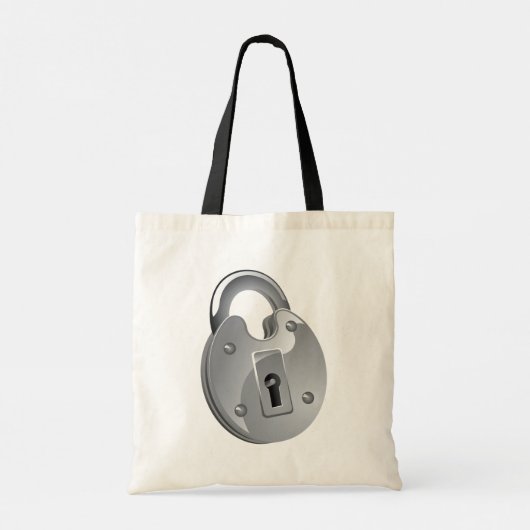 Padlock Security Canvas tas (Achterkant)