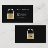 Padlock Security Consultant Visitekaartje (Voorkant / Achterkant)