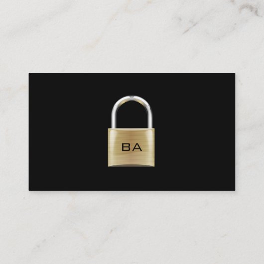 Padlock Security Consultant Visitekaartje (Achterkant)