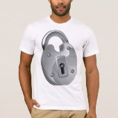 Padlock Security Mannen T-Shirt (Voorkant)