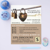 Padlocks op Rope, Locksmith Adverteren Flyer (Enkel)