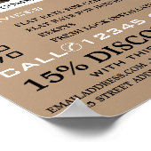 Padlocks op Rope, Locksmith Adverteren Poster (Hoek)