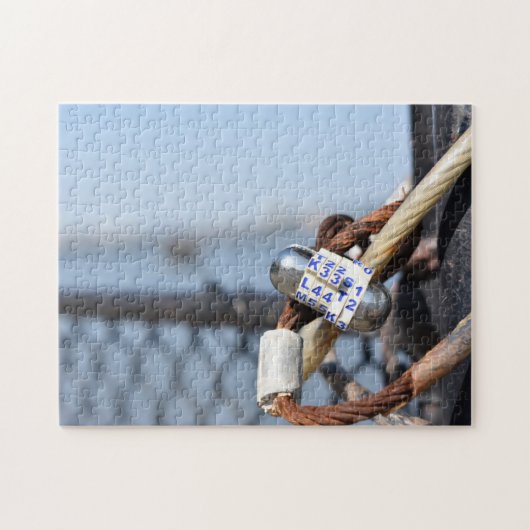 Padlocks Riverside Park Hudson River New York Legpuzzel (Horizontaal)