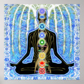 Padma Blue Arabesque Poster (Voorkant)