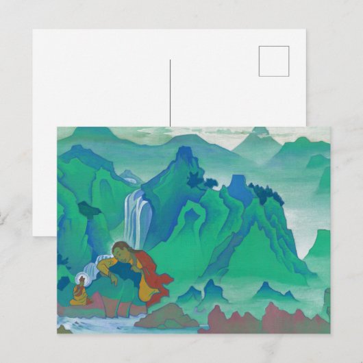 Padma Sambhava, 1924, ingediend door Nicholas Roer Briefkaart (Voorkant / Achterkant)