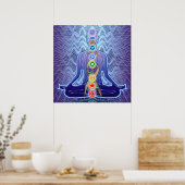 Padma Sambhava Radiant Paars Poster (Keuken)