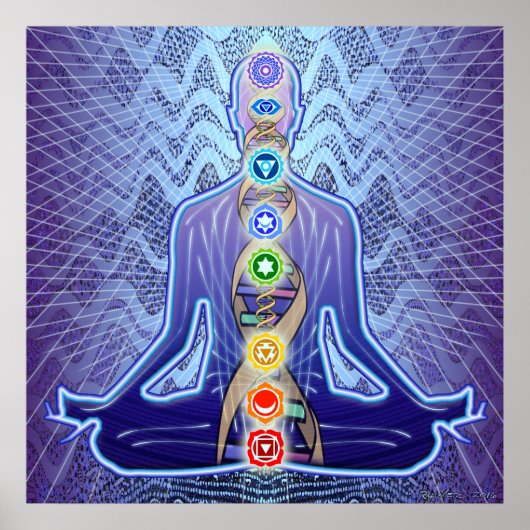 Padma Sambhava Radiant Paars Poster (Voorkant)