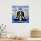 Padma Sky Fractal Flames Poster (Keuken)