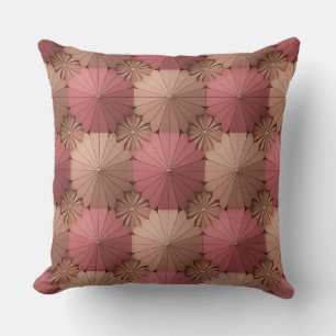 Padma Stralend Raster 3D Batik Motief Kussen