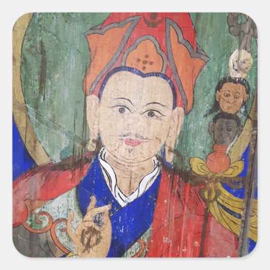 Padmasambhava, Boeddha - Guru Rinpoche, Nepal Vierkante Sticker (Voorkant)